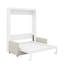Lit escamotable double avec coussin-1983634597