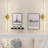 LED Dimmbale Flush Mounted Sconces, Battery Operated Wall Sconces With Remote