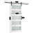 36" x 84" Tempered Frosted Glass Sliding Barn Door with Installation Hardware-59113936