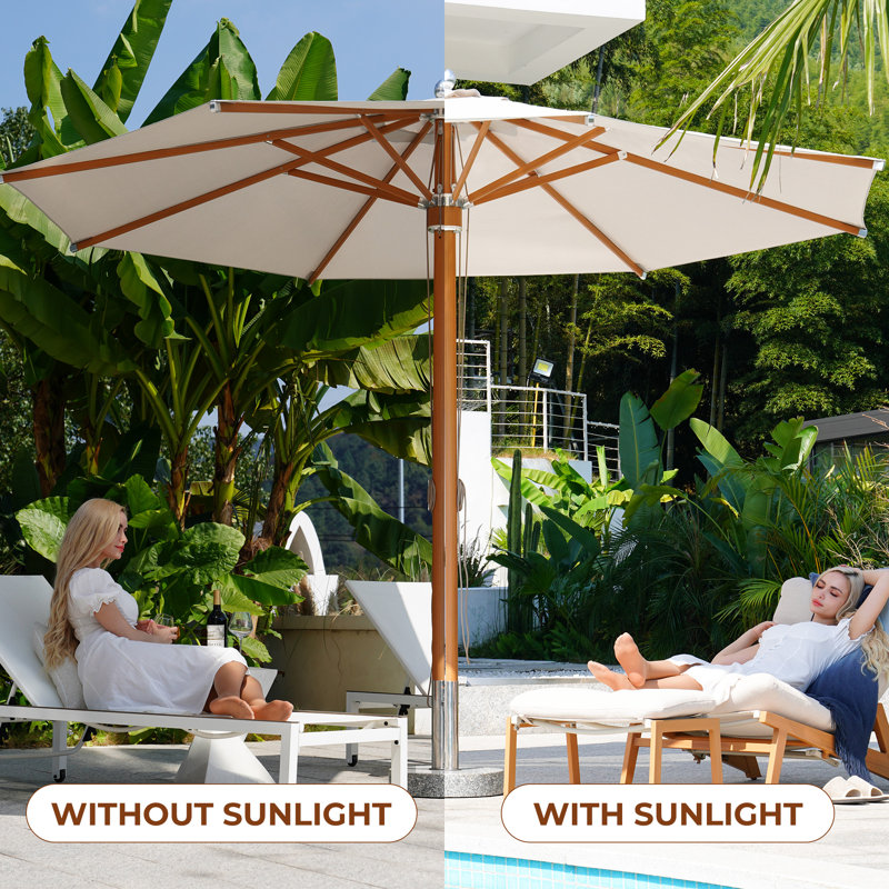 at leisure pati umbrella 10 FT Patio | 360 Swivel & Tilt, 8 Fiberglass Ribs, Cross Base Beneath the Club Umbrella If you need a huge