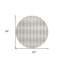 Tapis rond beige 8 po