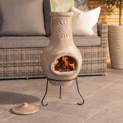 Killion Round Clay Smokeless Chimnea