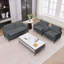 Ensemble de causeuse en cuir Nordic Light Luxury