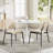 Modern Round 3 Piece Dining Room Table and Chairs Set-524936967-524936969