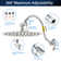 10'' Rainfall Shower Head With 12'' Upgrade Adjustable Extension Arm