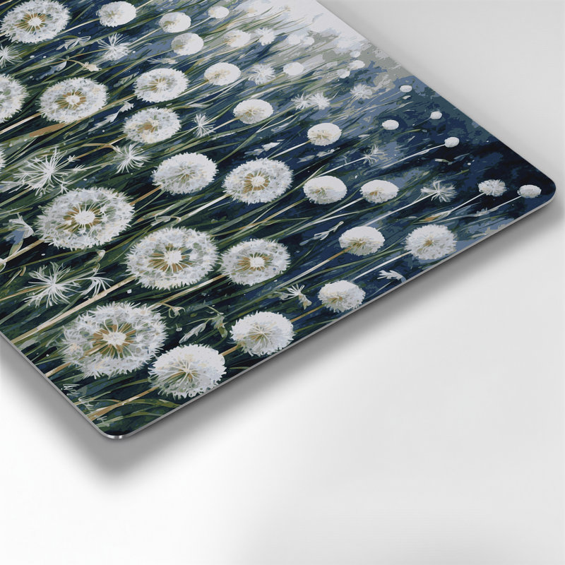 Art mural en métal Botanical Dandelion, H 16 po x l 20 po