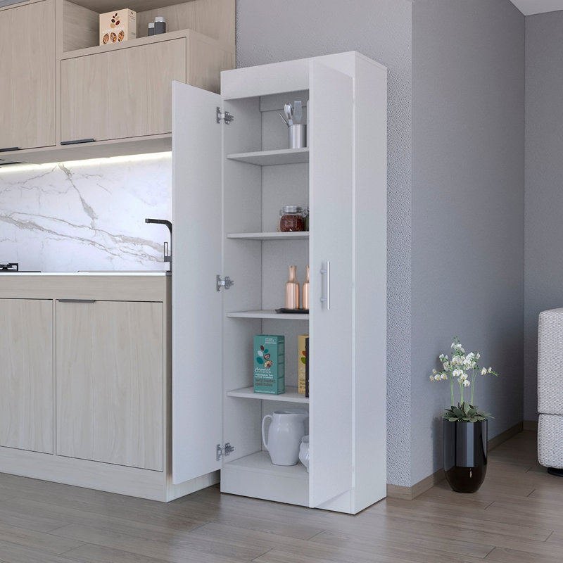 Garde-manger blanc à 5 tablettes