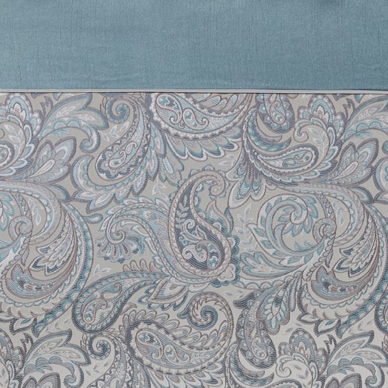 Rideau de douche jacquard, Bleu clair