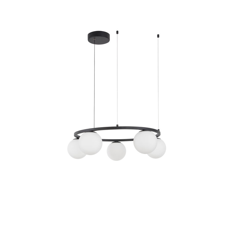 5 - Light Waggon Wheel LED Chandelier