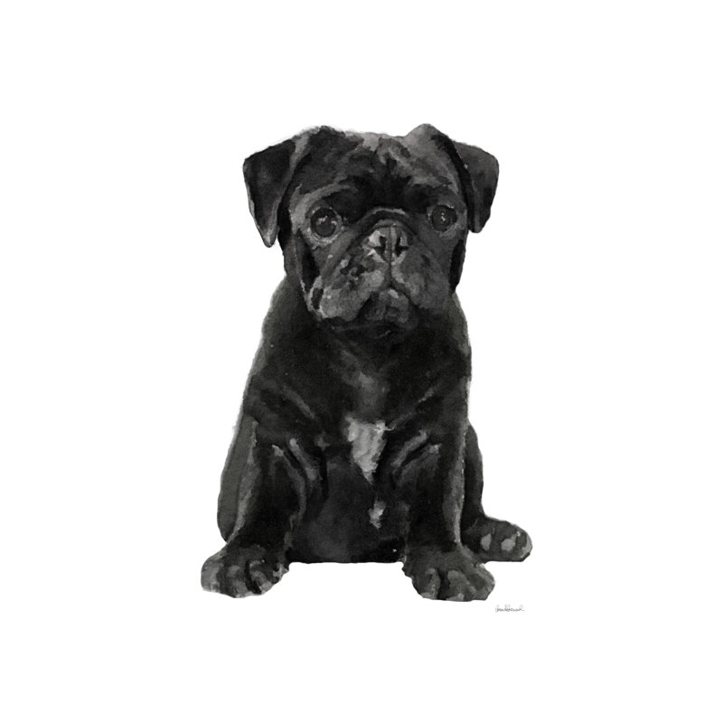 Pug II - Wrapped Canvas Art Prints, 122cm H x 81cm W