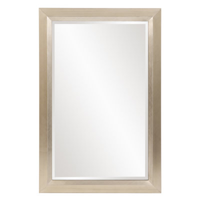 Buschwick Solid Wood Frame Rectangle Wall Mirror