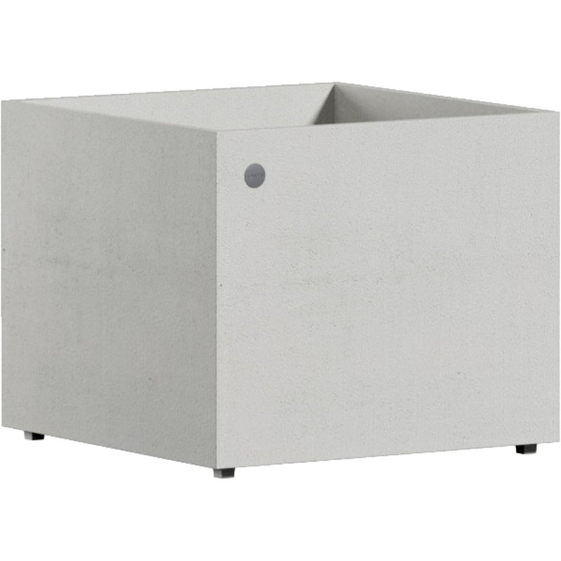 Reglito Cube Planter – Fiberglass Indoor/Outdoor and Weather-Resistant Large Planter, 19.685" H x 19.7" W x 19.7" D