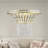 8-Light 23.6" Wide Crystal Waterfall Chandelier