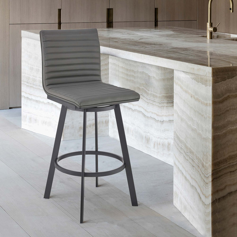 Tabouret de bar pivotant avec hauteur de comptoir confortable