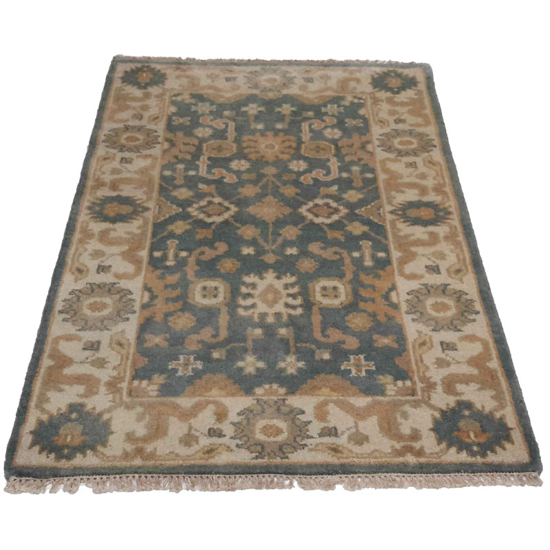 Piccarda Oriental Area Rug in Blue