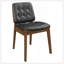 Ensemble de 2 pièces de style Mid-Century moderne en similicuir noir