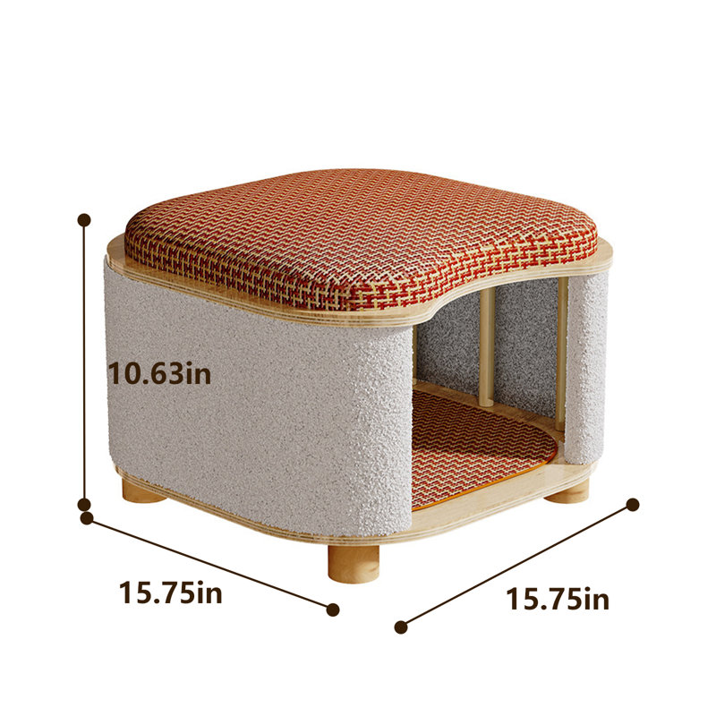 Lit et tabouret en bambou