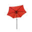 Parasol de patio extérieur de 9 pi avec motif protégé - Auvent protégé, construction et lève-manivelle pour les activités Protection de parasol de jardin 40+, utilisation du mécanisme-132959389