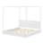 LED Canopy Bed, Canopy Platform Bed With Support Slats
