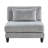 5Pc Modular Sectional In Gray Corduroy Upholstery - 2 Armless Chairs, Corner Seats, 1 40" X 20" Contemporary 5 2X 1X 36" Product Height