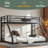 Bunk Bed For Teens And Adults,Noise Reduced/No Box Spring Needed, Black-1488236146