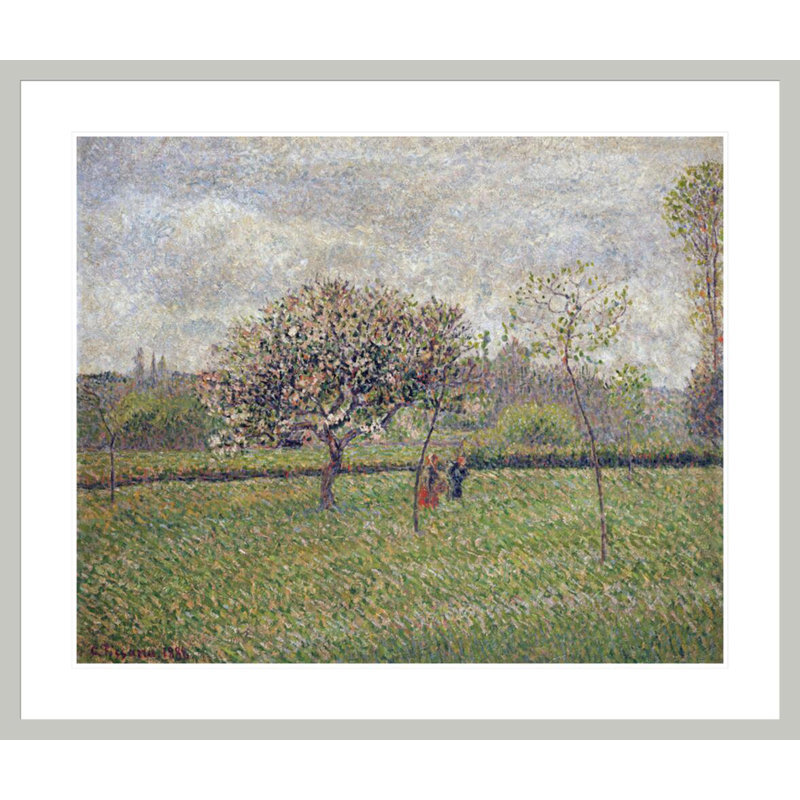 «Apple Tree Blossom at Eragny» par Camille Pissarro, impression giclée sur cadre, 33,5 po H x 39,38 po L