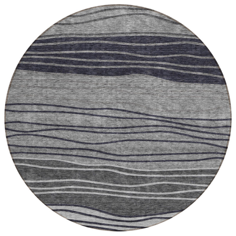 Tapis gris anthracite 8 po