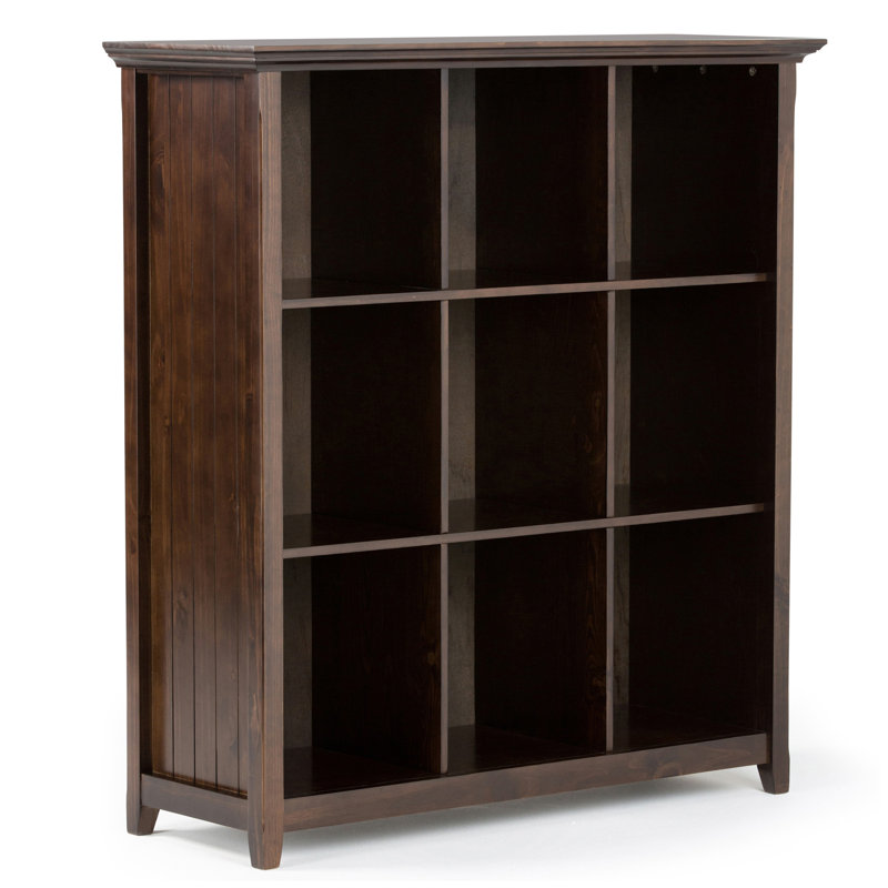 Bibliothèque à 9 cubes et unité de rangement - Brun brune, Brun brunette