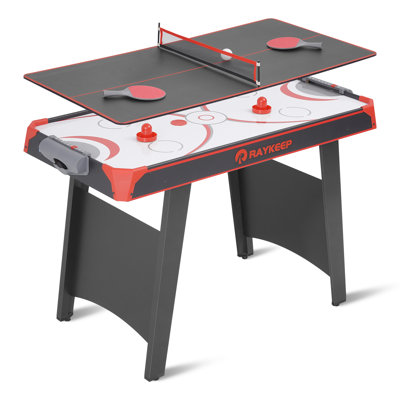 RayChee 48'' 2 -Player Wood Air Hockey Table with Digital Scoreboard