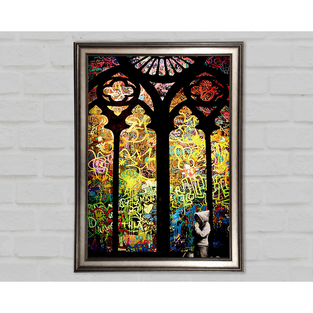 Wandbild Stained Glass Graffiti