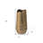 10" Gold Hammered Cylinder Aluminum Table Vase