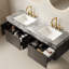 Ensemble de meuble-lavabo flottant à double cuve Adwin-953263549-953263546