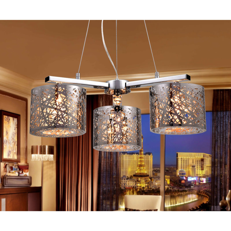 Lustre lustre classique/traditionnel 3 lumières Thad