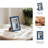 Resin and Wood Picture Frame with Glass Insert - Modern Decorative Photo Holder - MDF Border for Stylish Artwork Display - Elegant Accent for Home Decor and Personalized Memories-90709411
