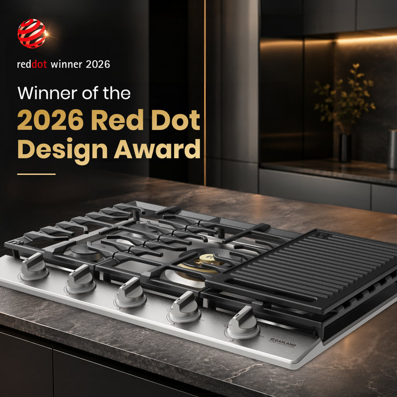 GASLAND Chef Collection 30 in. 5 Burners Stainless Steel Gas Cooktop (griddle Included)