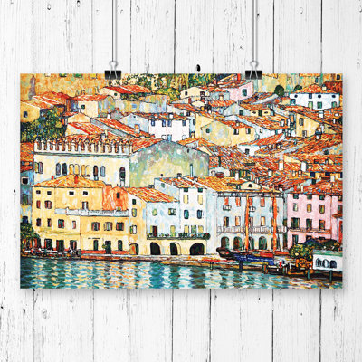 Gustav Klimt Malcena at the Gardasee 3 - Frameless Print - Framed Print