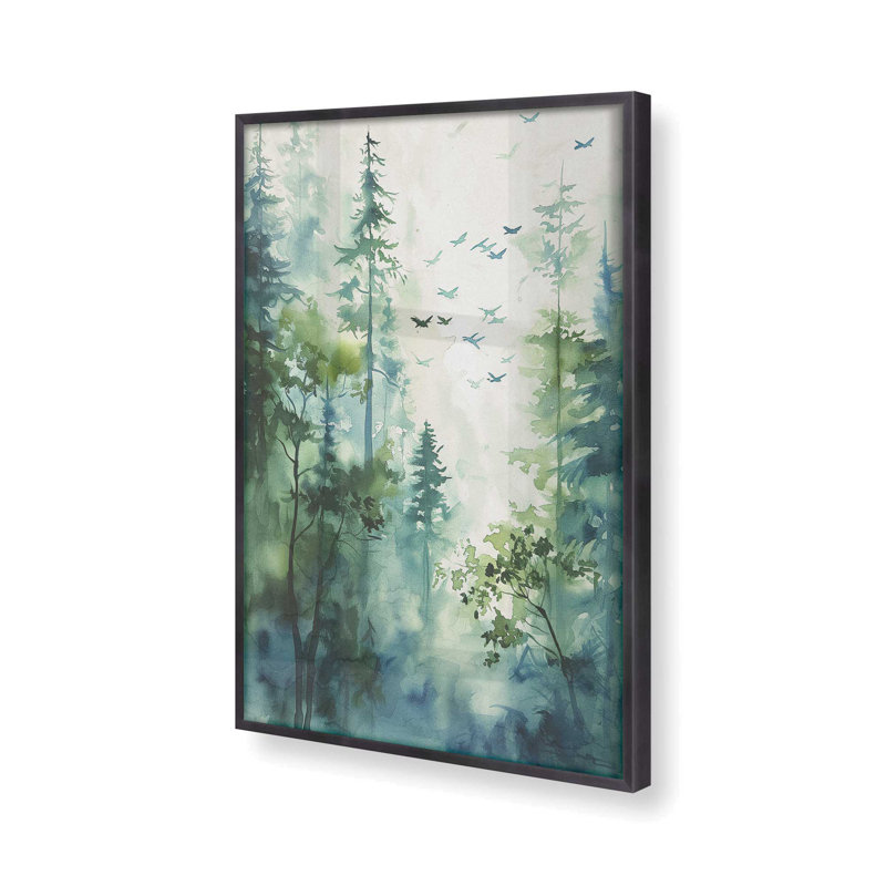 «Serene Forest In Flight II», Zinc patiné, H 25,25 po x l 19,25 po