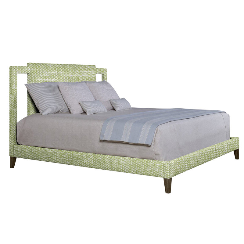 Miles Upholstered Bed, Queen, Charcoal, F1458-Leaf