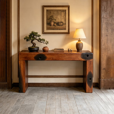 Simple and Retro Solid Wood Console Table