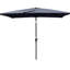 Parasol d'extérieur de 6 x 9 pi avec matériau durable, système de manivelle et inclinaison pour la piscine Parasol de patio rectangulaire de 9 x 6 pi