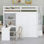 Lit mezzanine avec garde-robe, bureau et tablettes-916915660