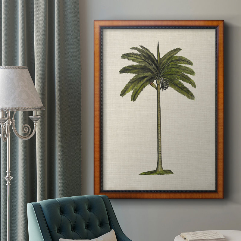 Toile de qualité supérieure AU CH British Palms IV - prête à être accrochée, H 27 po x l 18 po x P 2,5 po