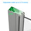 Porte de douche pliante sans cadre 34 po x H 72 po-100970366