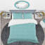 Ensemble de housse de couette de style mid-century rétro abstract i-40702381