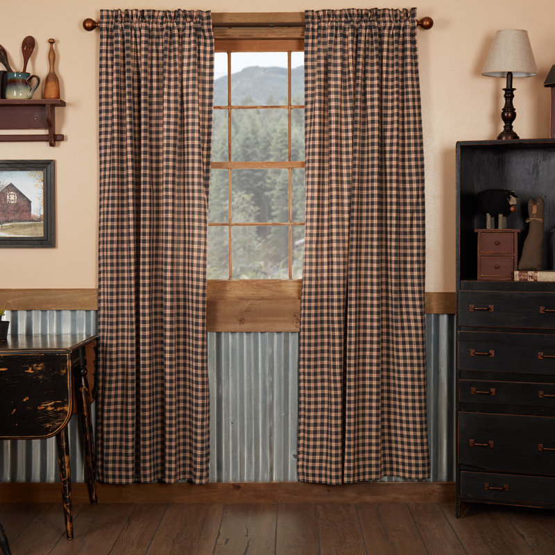 Authier Cotton Blend Room Darkening Curtain Panel Pair