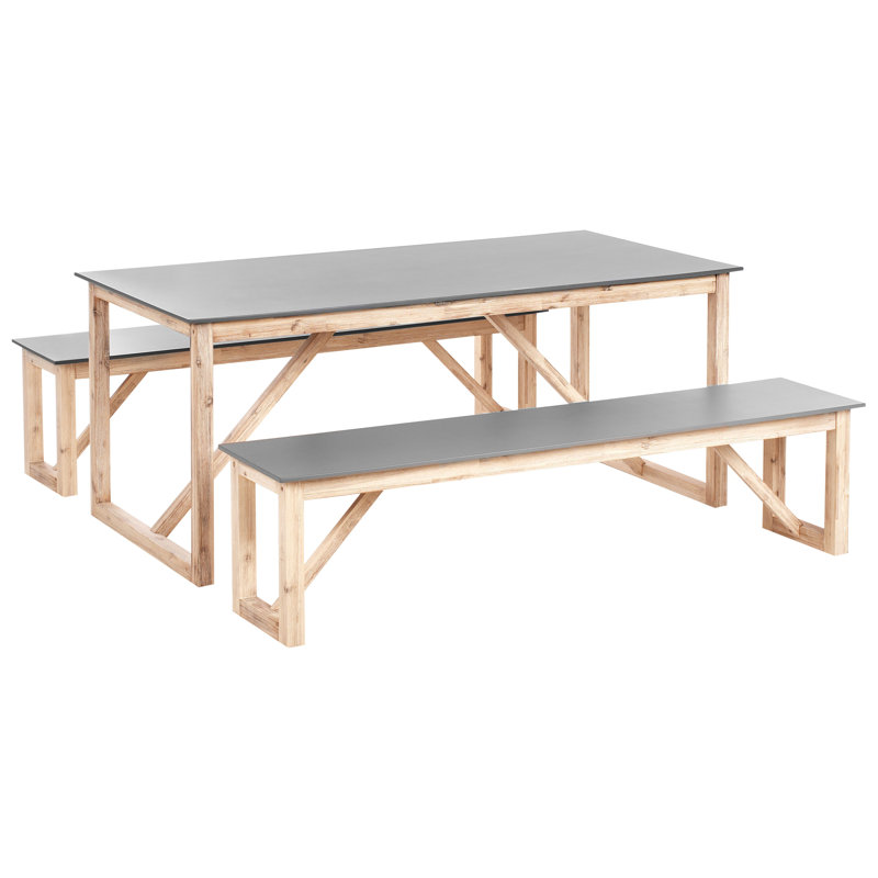 Altadena Rectangular 3 - Piece 2 - Person 180Cm L Outdoor Table Set