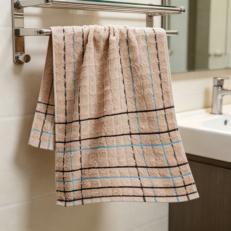 Soft Absorbent Quick Dry Face Towel, Lint Free Hand Towel And Facial Washcloth For Daily Home Use, 13.4x27.6in Brown, Brown