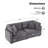82.7” W Oversized Down-Filled 3-Seater Modular Sofa With Ottoman-1286945176