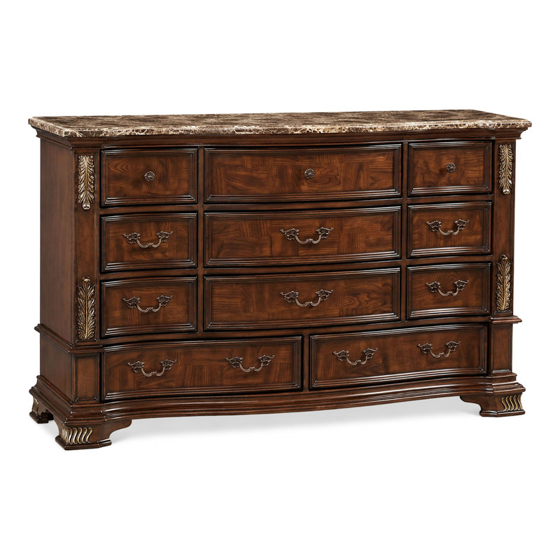 Tarver 68'' W 11 - Drawer Dresser, Brown Cherry