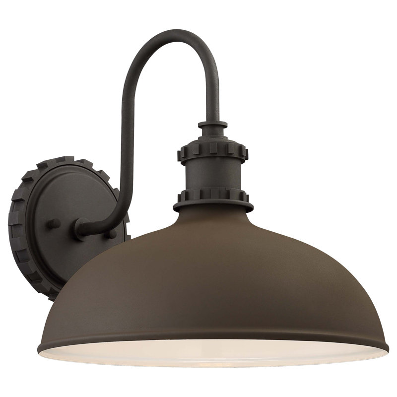 Ravi Aluminum Wall Light, Textured Bronze